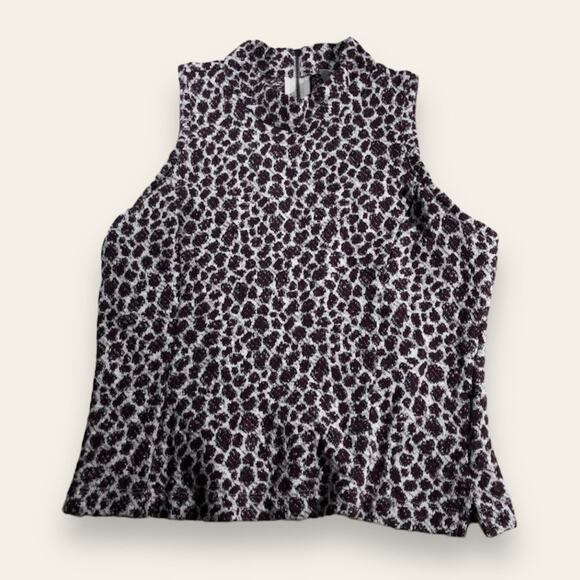 Anthropologie Akemi + Kin Leopard Print Retro Rockabilly Top XS - Picture 1 of 5
